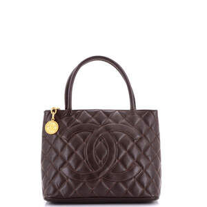 Chanel Medallion Tote Quilted Caviar